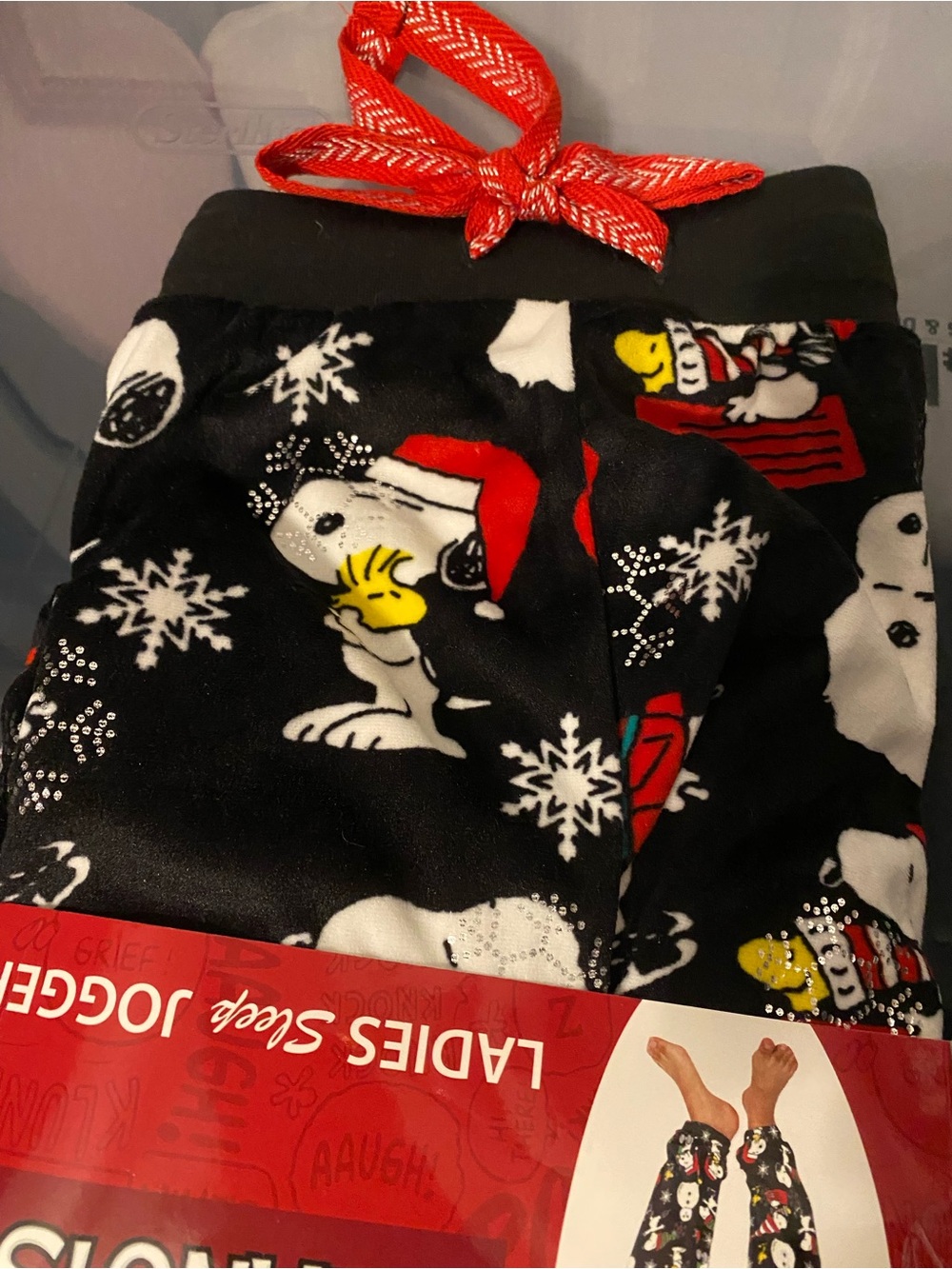 Peanuts snoopy plush holiday lounge pants